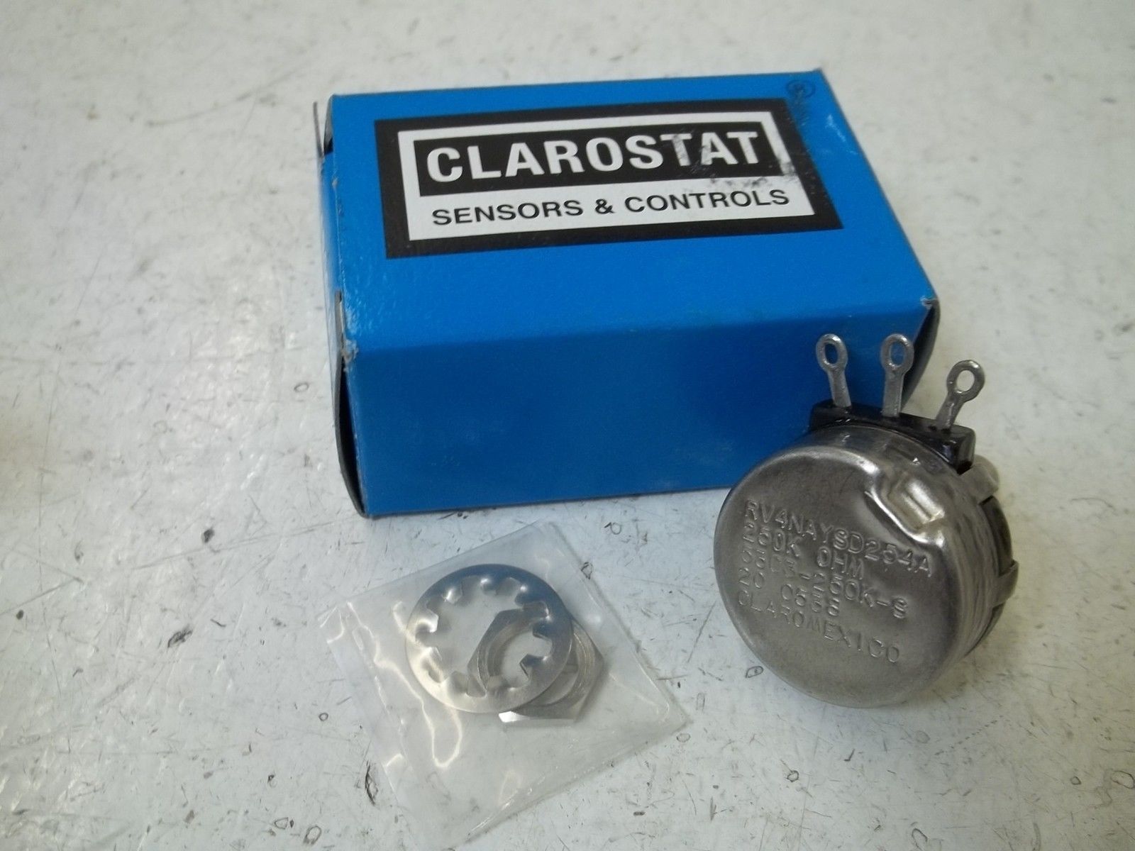CLAROSTAT 53C250K POTENTIOMETER NSMP