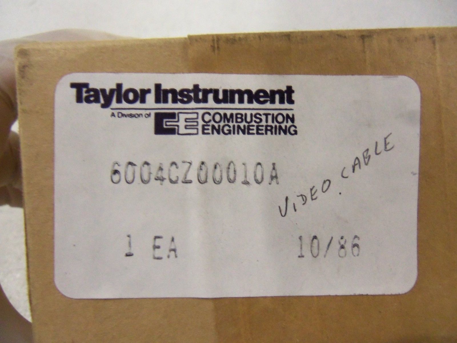 COMBUSTION ENGINEERING VIDEO  CABLE 6004CZ00010A NSMP