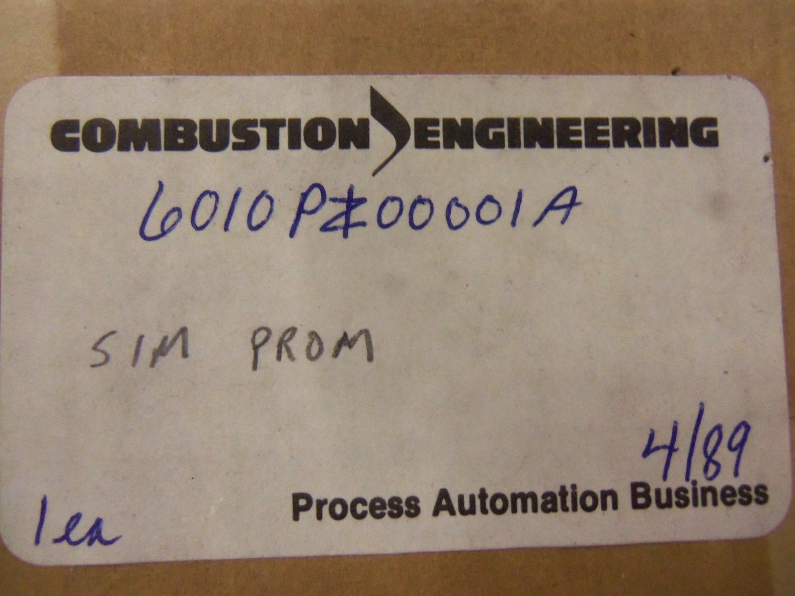COMBUSTION ENGINEERING 6010PZ00001A NSMP