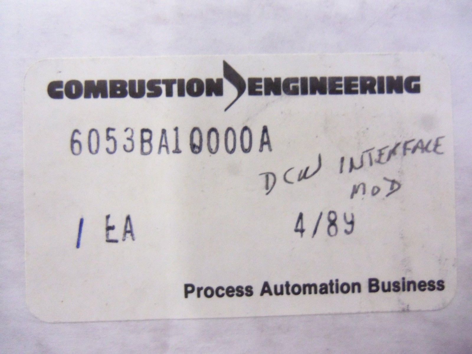 COMBUSTION ENGINEERING 6053BA10000A RELAY BOARD NSMP