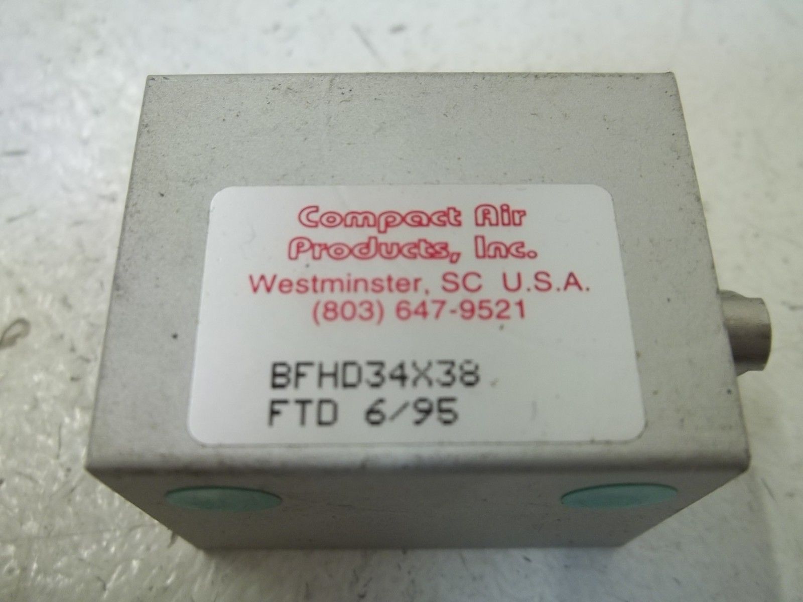 COMPAIR AIR BFHD34X38 BORE AIR CYLINDER UNMP