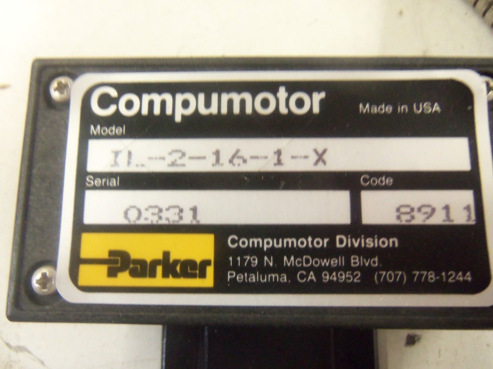 PARKER COMPUMOTOR IL-2-16-1-X *NEW NO BOX*