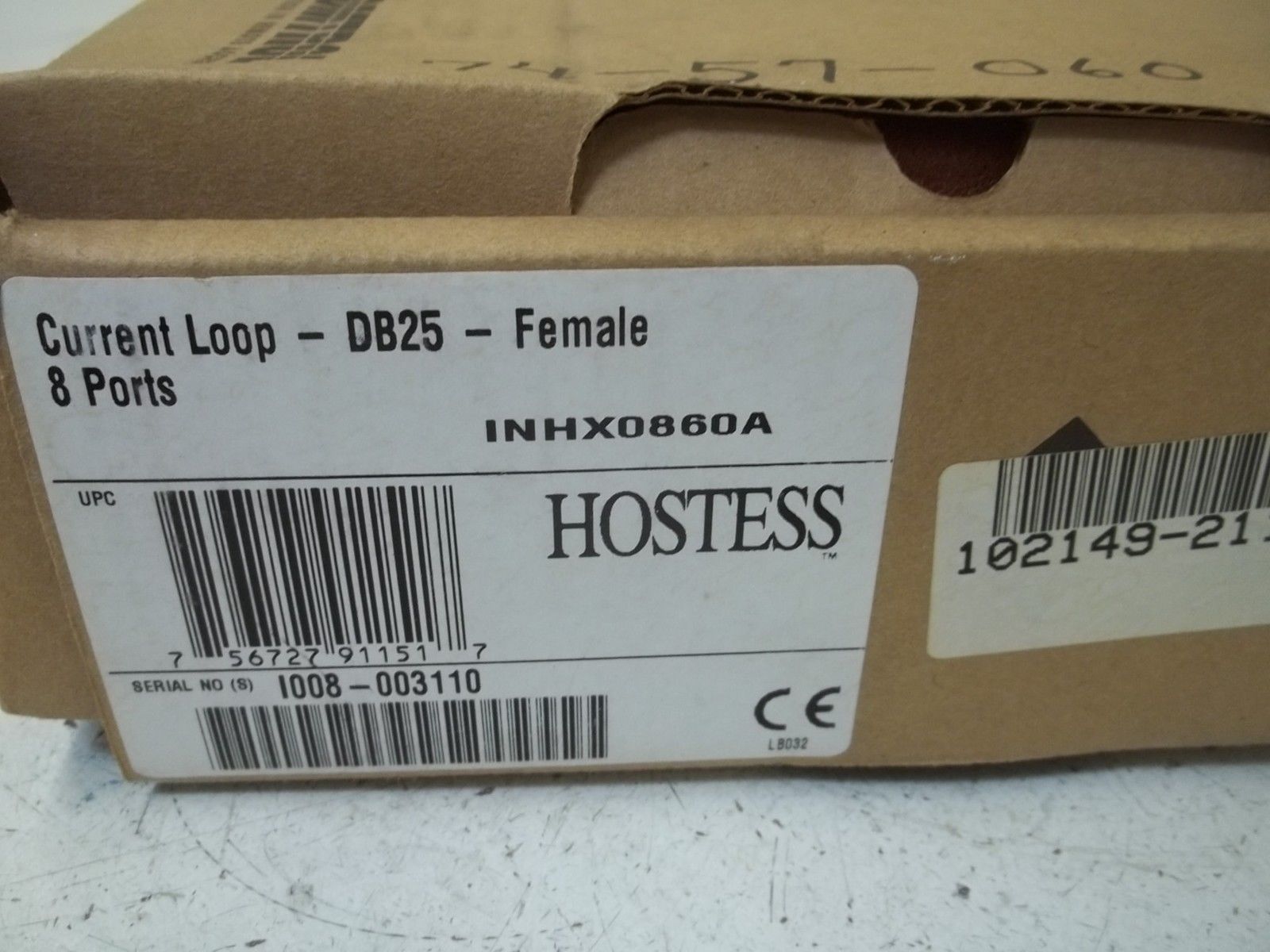 COMTROL CORP. INHY0860A CURRENT LOOP-DB25-FEMALE 8 PORTS NSMP