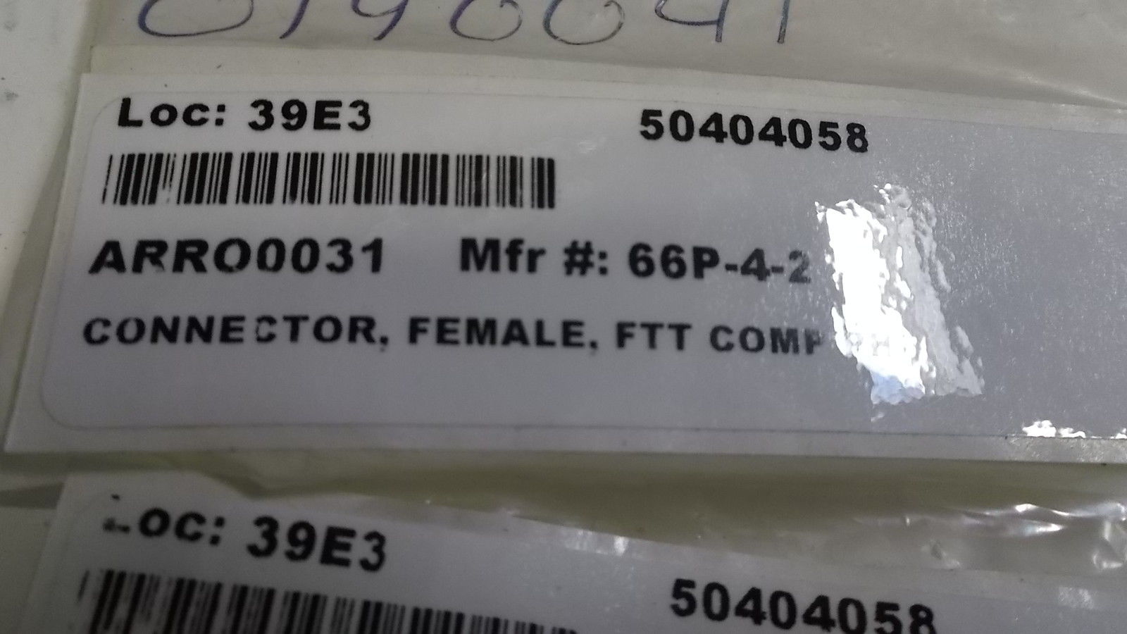 CONNECTOR, FEMALE FTT COMP PH 66P-4-2 NSNP