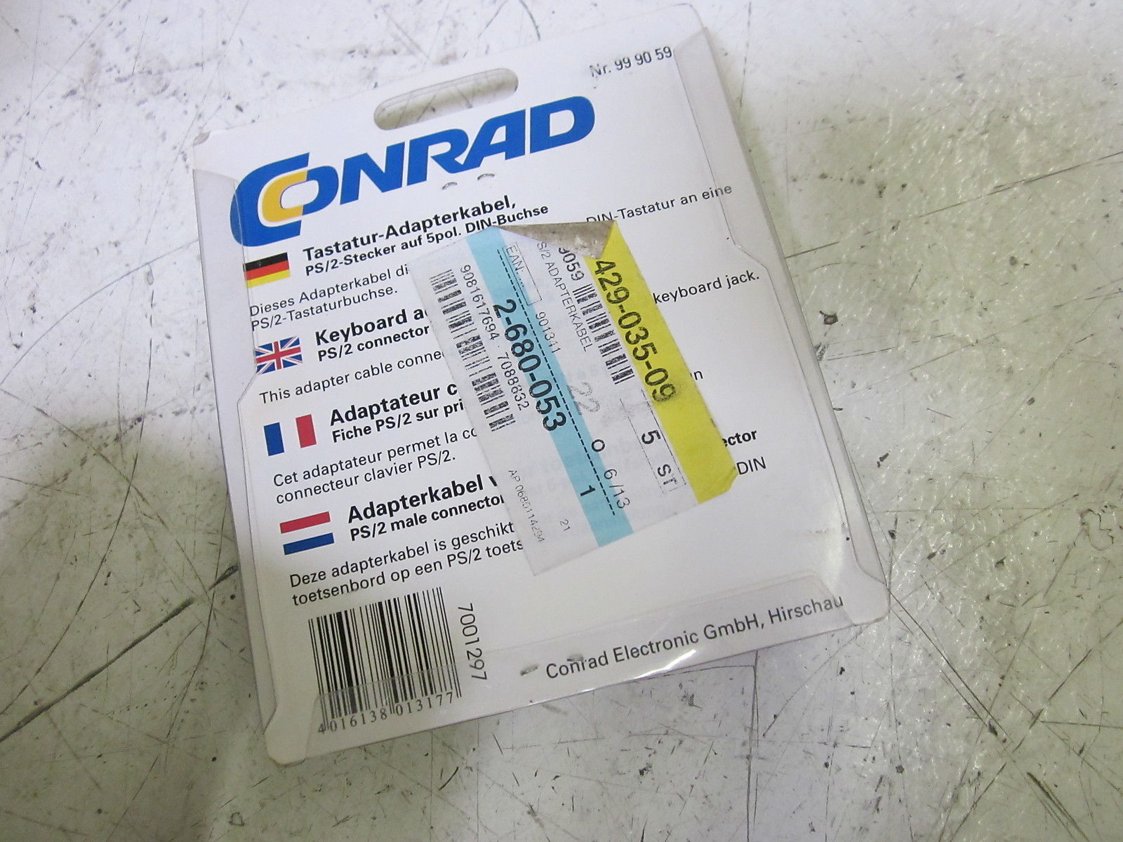 CONRAD 99 90 59 COMPUTER/PC TASTATUR-ADAPTERKABELNSMP