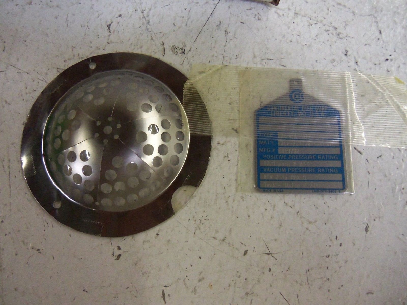 CONTINENTAL DISC CAL-VAC RUPTURE DISK NSMP