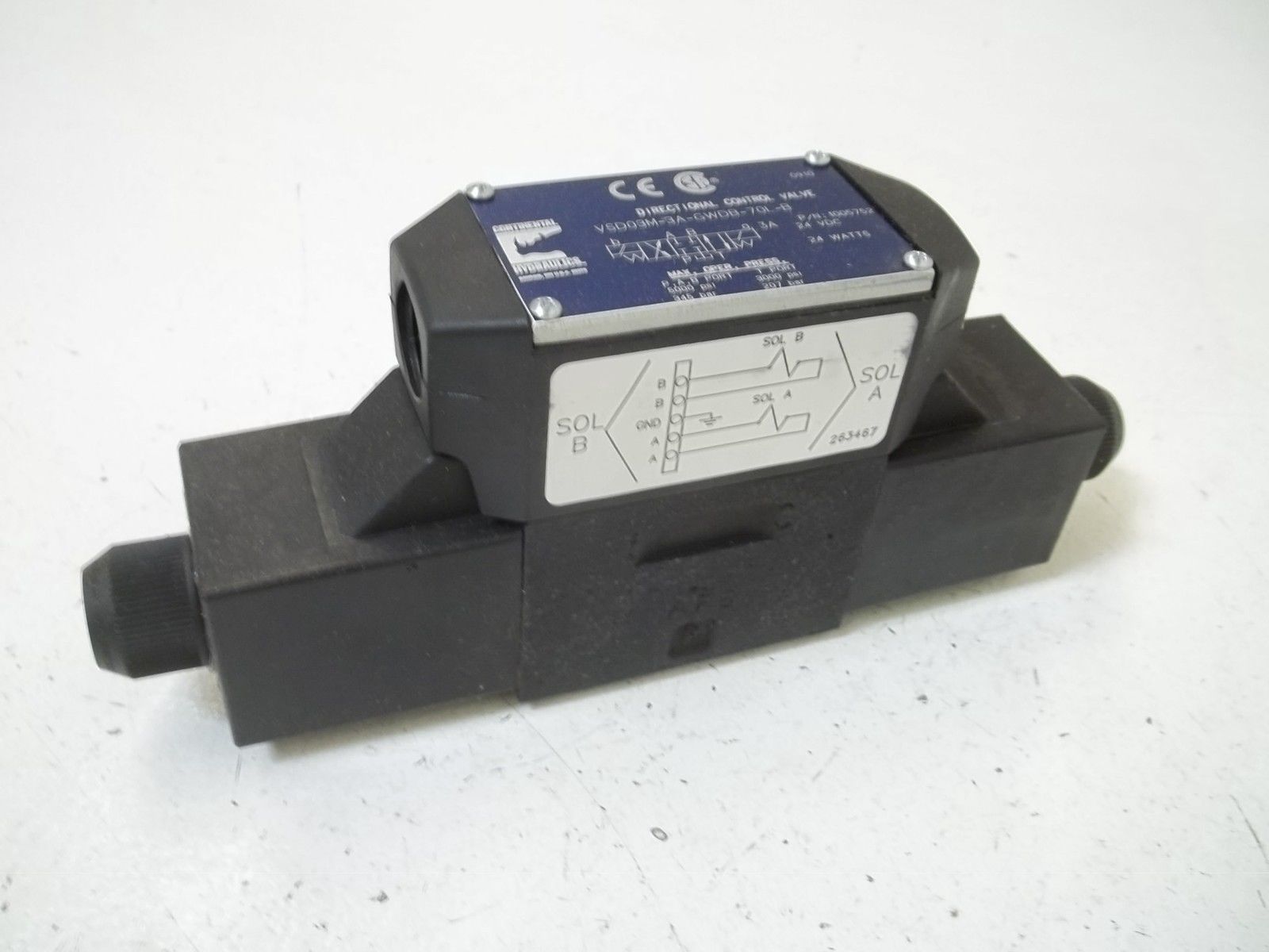 CONTINENTAL HYDRAULICS  VSD03M-3A-GWDB-70L-B  CONTROL VALVENSMP