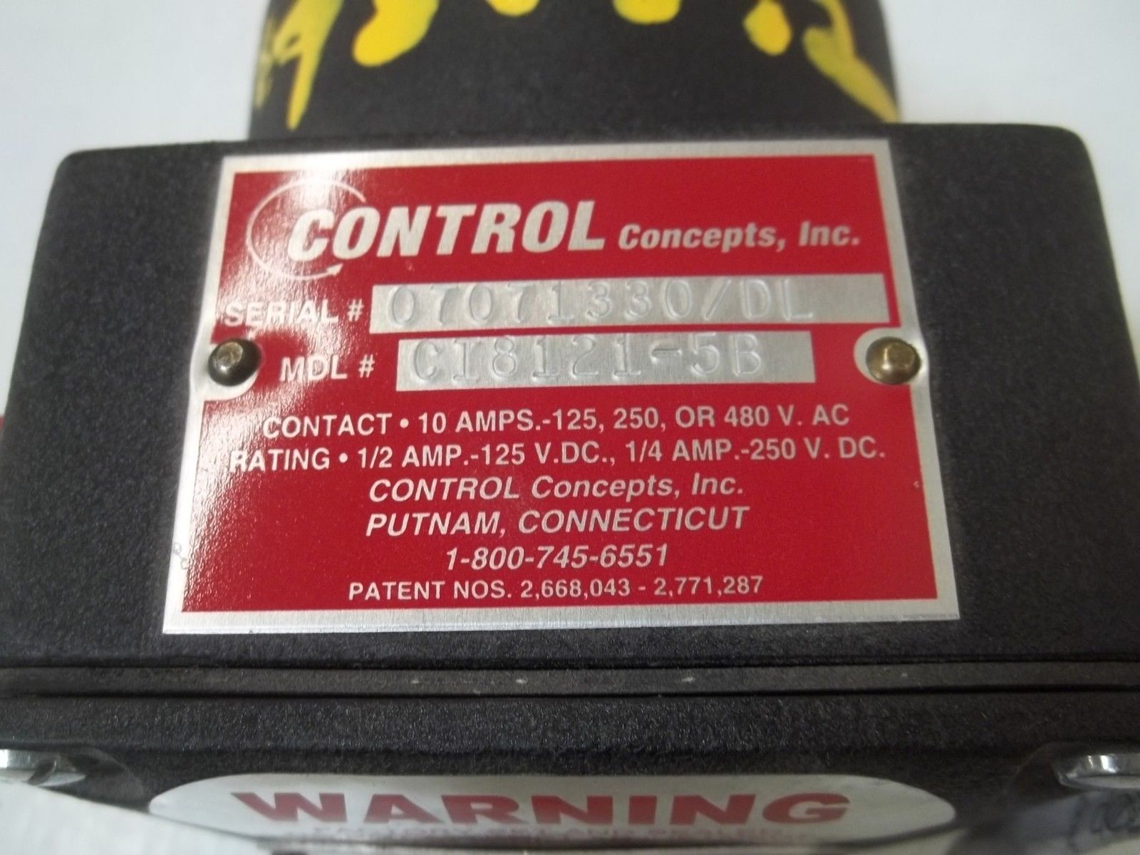 CONTROL CONCEPTS CI8121-5B SPEED CONTROL UNMP