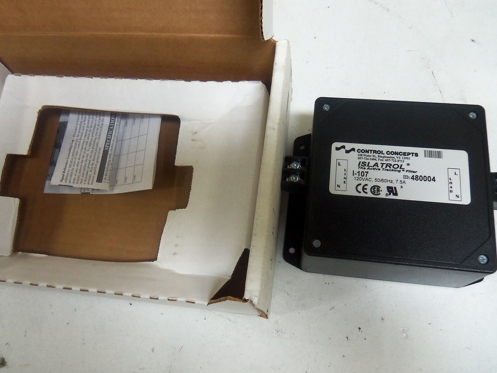 CONTROL CONCEPTS I-107 *NEW IN BOX*
