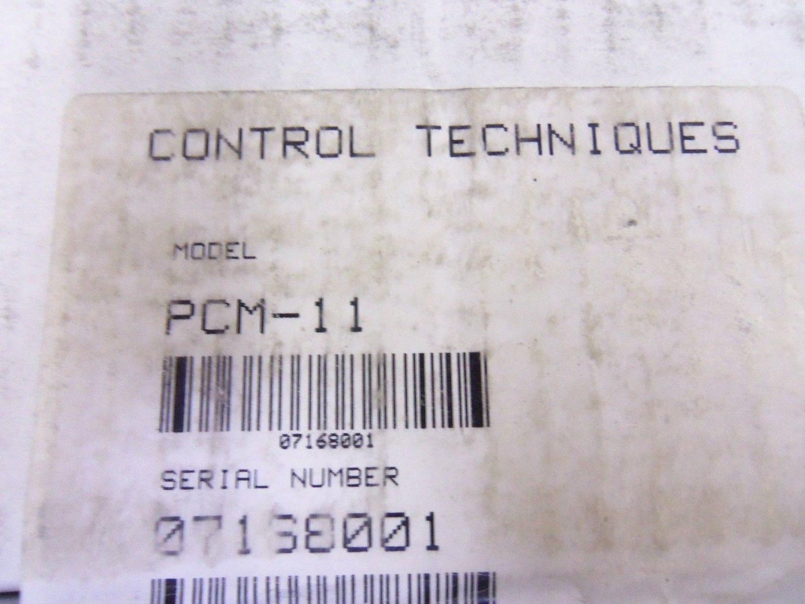 CONTROL TECHNIQUES PCM-11  NSFS