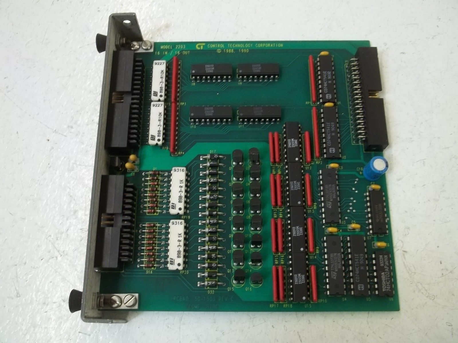 CONTROL TECHONOLOGY CORP.  MODEL 2203 COMBINATION I/O MODULE 16IN/1OUTUNMP