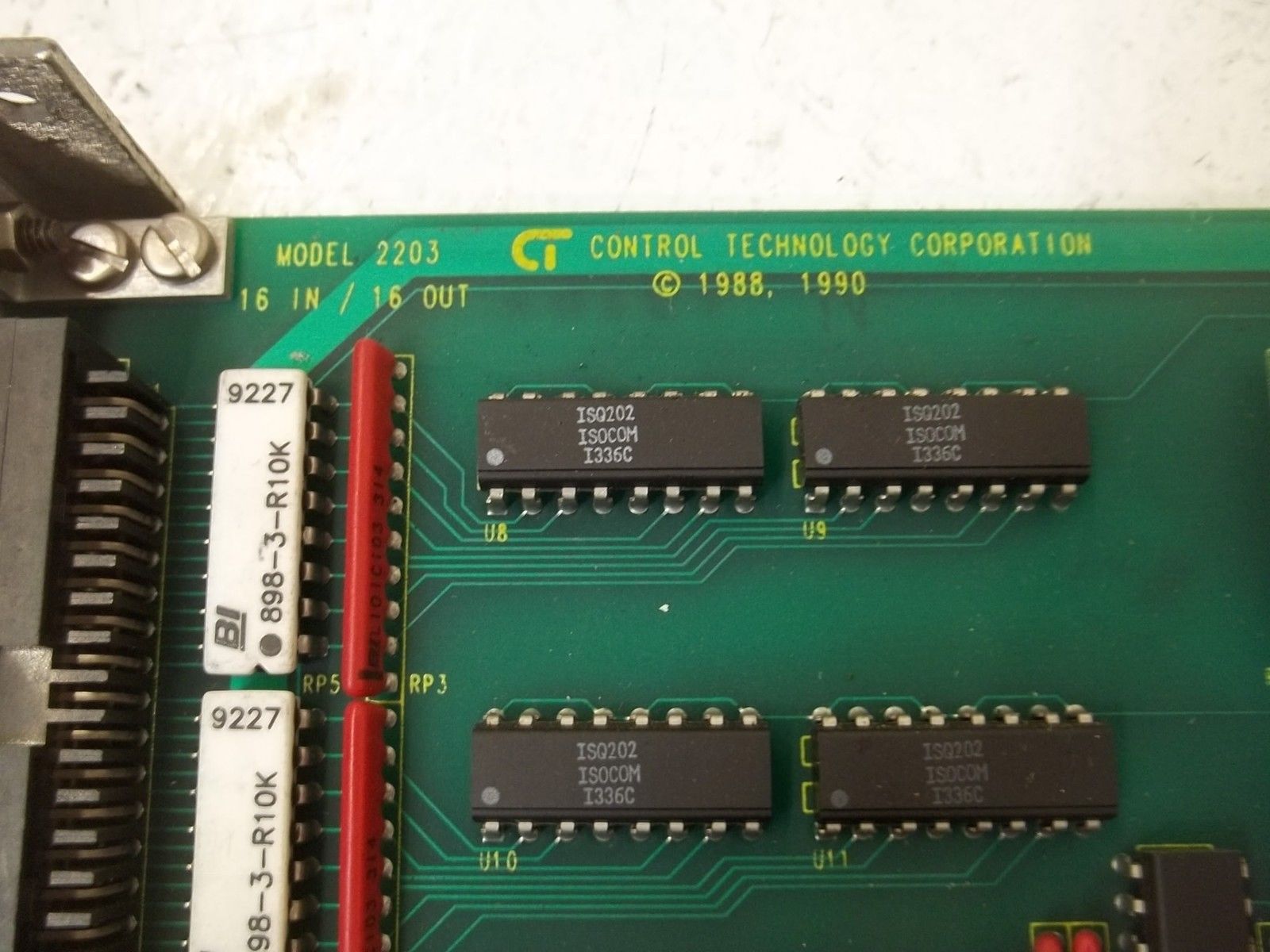 CONTROL TECHONOLOGY CORP.  MODEL 2203 COMBINATION I/O MODULE 16IN/1OUTUNMP