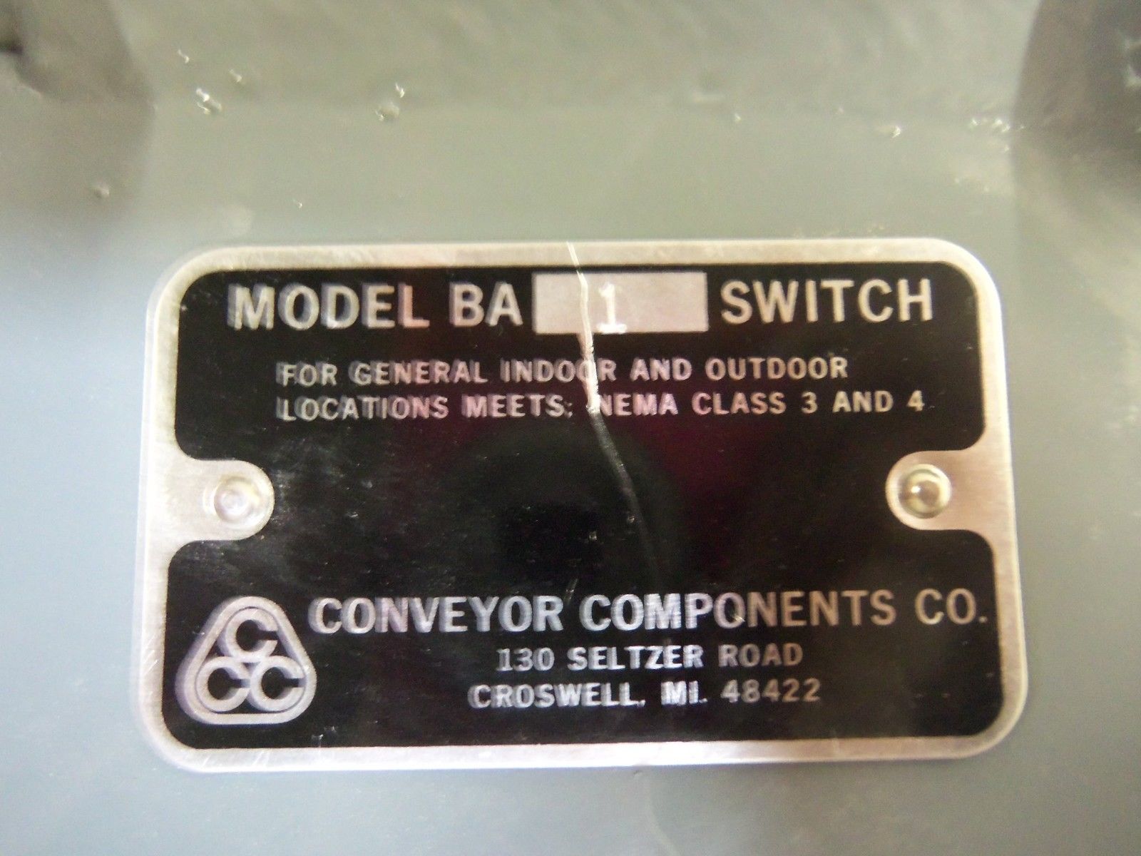 CONVEYOR COMPONENTS BA-1  UNMP