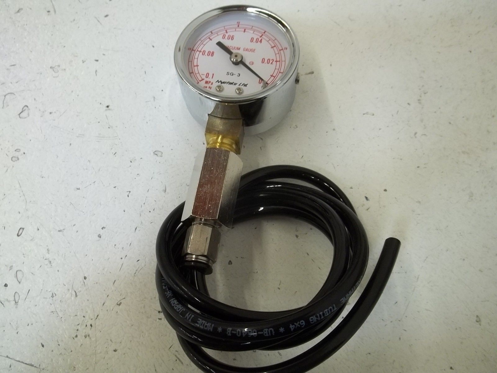 CONVUM MYOTOKU SG-3 PRESSURE GAUGE -0.1 - 0 NSMP