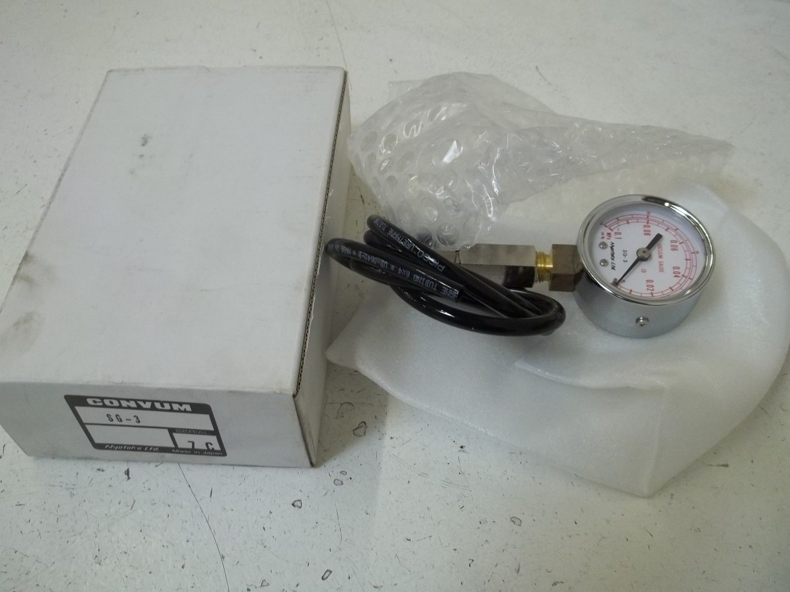 CONVUM MYOTOKU SG-3 PRESSURE GAUGE -0.1 - 0 NSMP