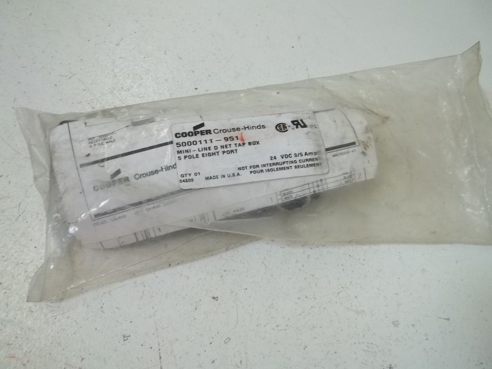 COOPER 5000111-951 MINI LINE DEVICENET TAP BOX *NEW IN FACTORY BAG*