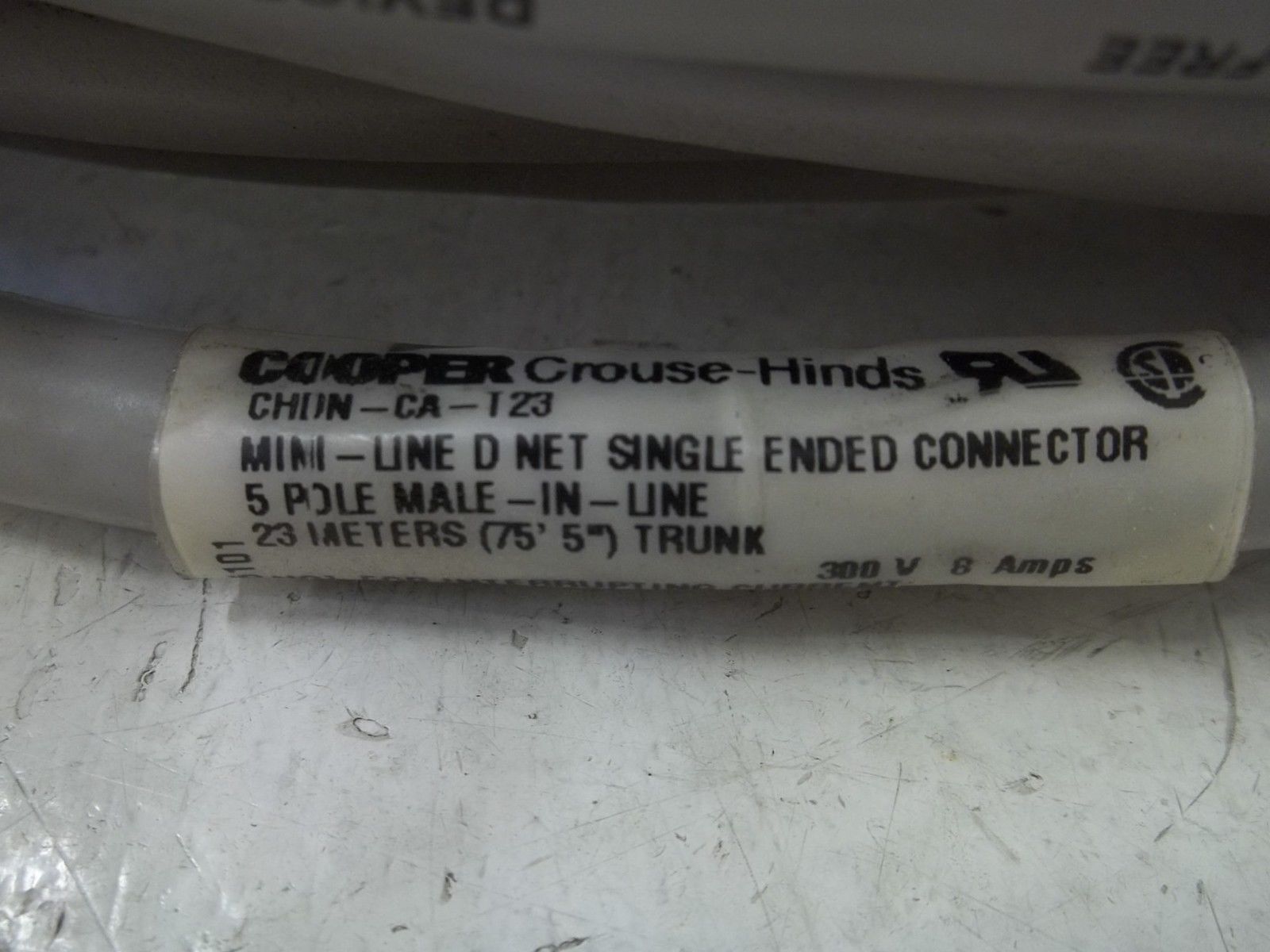 COOPER CHDN-CA-T23 MINI-LINE SINGLE ENDED CONNECTOR 5POLE MALEUNMP