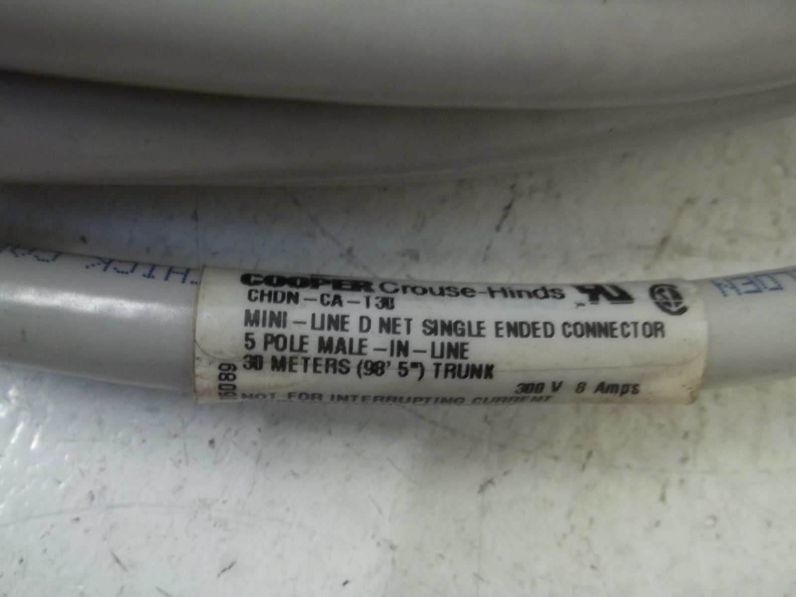 COOPER CHDN-CA-T30 MINI-LINE SINGLE ENDED CONNECTOR 5POLE MALE UNMP