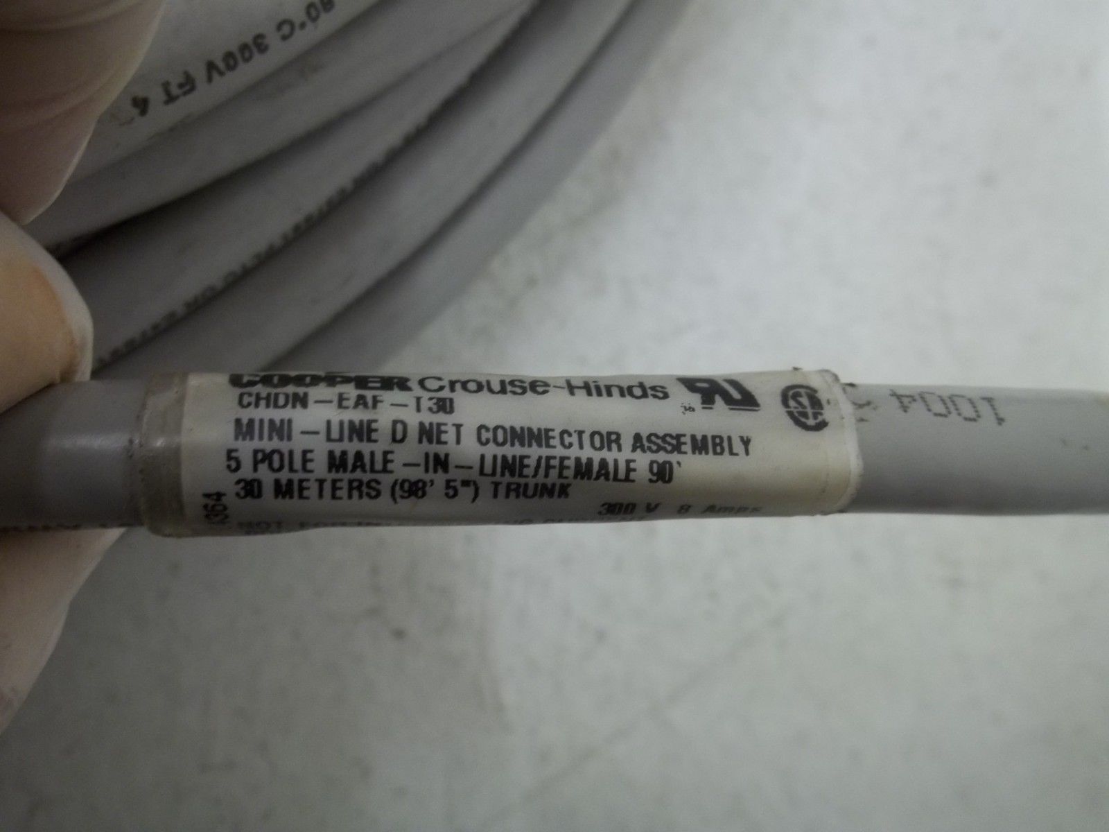 COOPER CHDN-EAF-T30 MINI-LINE D NET CONNECTOR 5POLE MALE UNMP