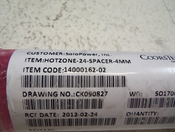 COORSTEK 14000162-02 *NEW NO BOX*