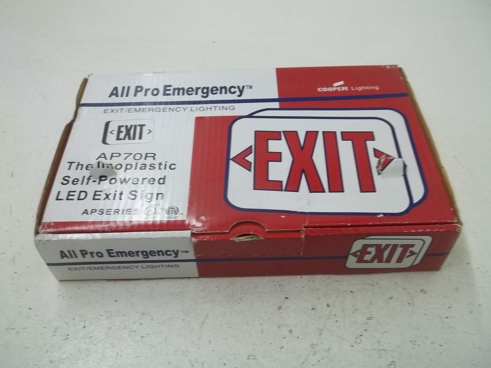COPPER AP70R EXIT SIGN 120/277V *NEW IN BOX*