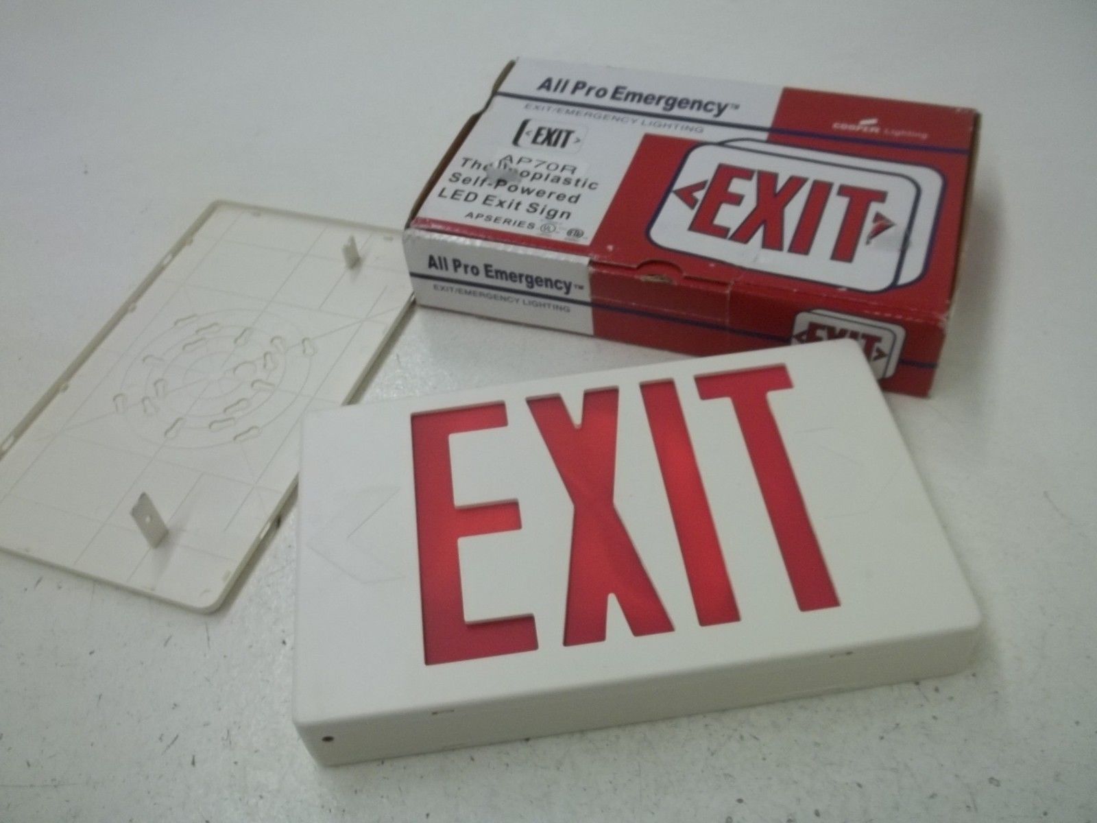 COPPER AP70R EXIT SIGN 120/277V *NEW IN BOX*