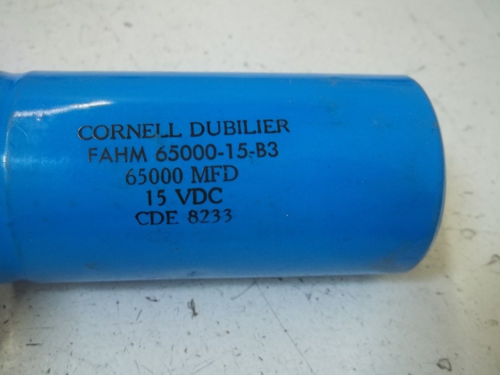 CORNELL DUBILIER FAHM65000-15-B3 CAPCITOR 65000MFD 15VDC UNMP