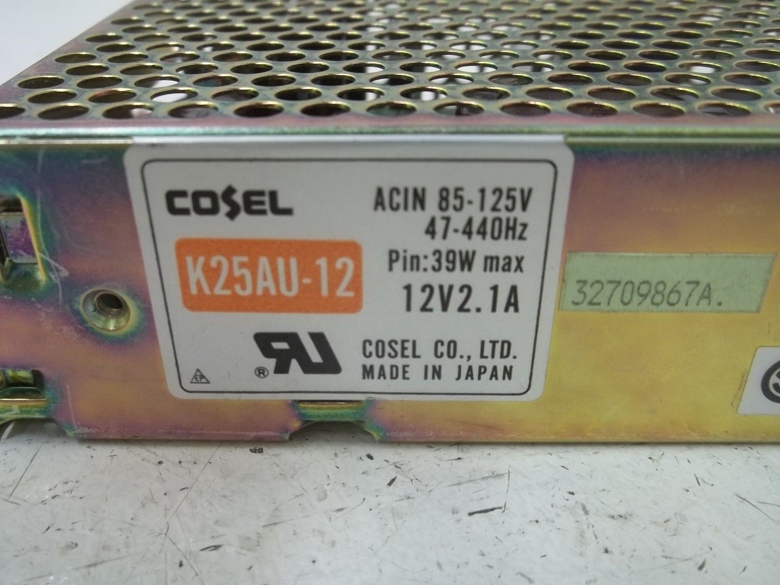 COSEL K25AU-12 POWER SUPPLY UNMP