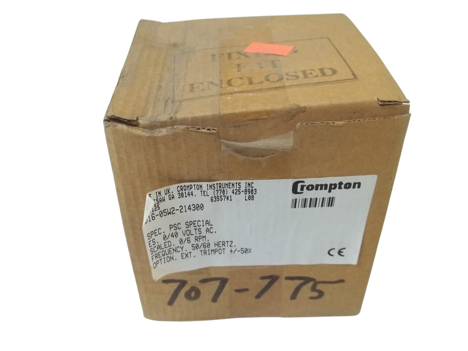 CROMPTON 016-05W2-214300 PANEL METER NSMP
