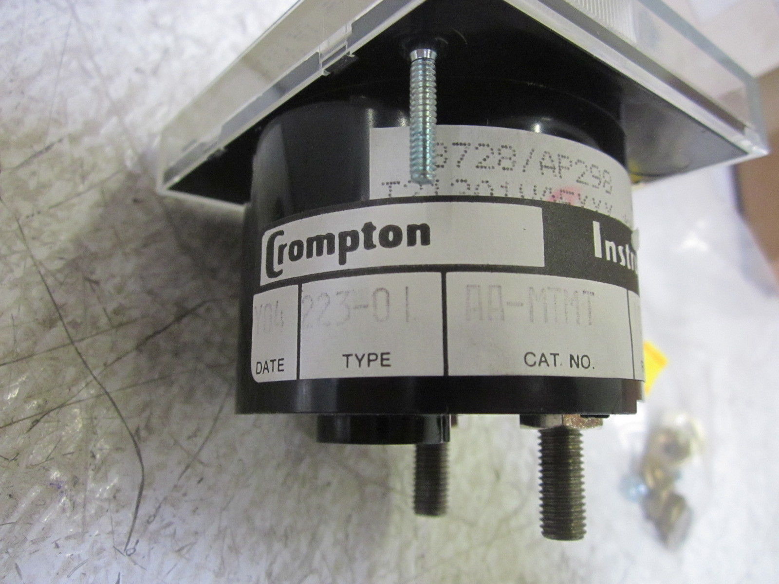 CROMPTON 223-01 10 DC AMPERES PANEL METER NSMP