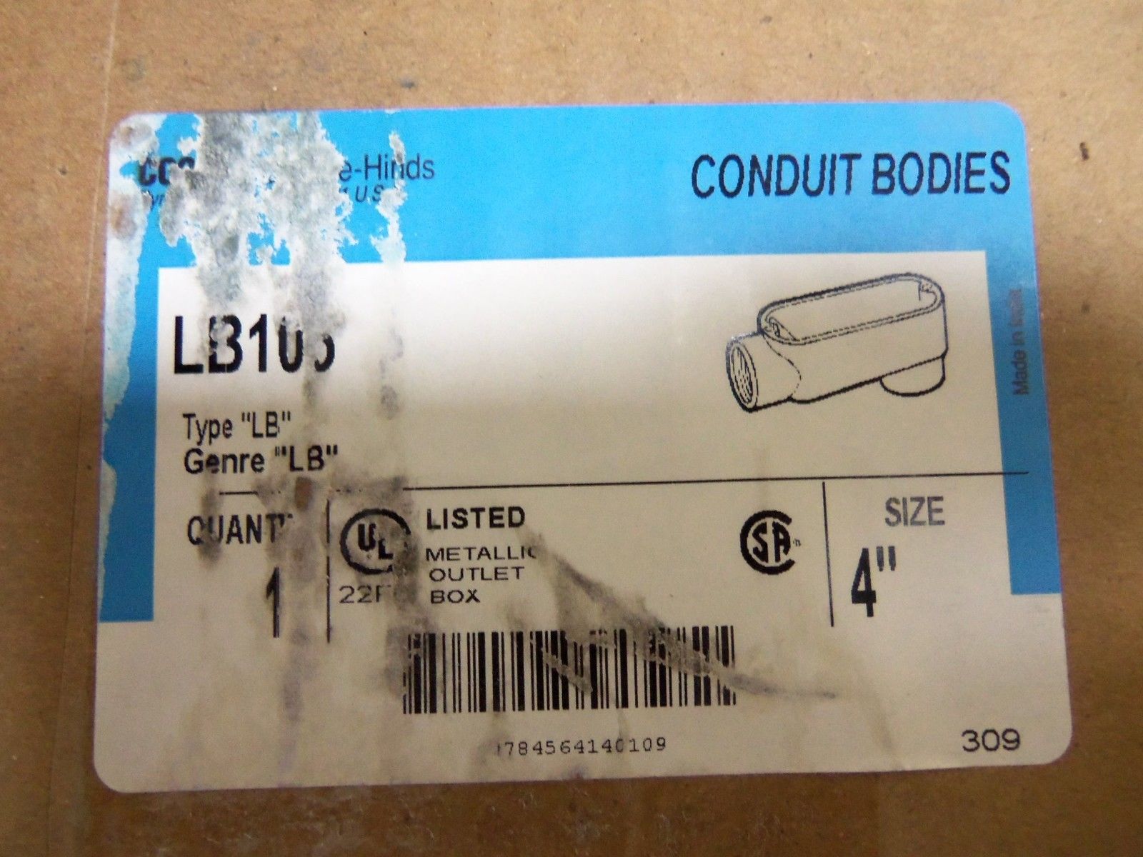 CROUSE-HINDS LB105 CONDUIT NSMP