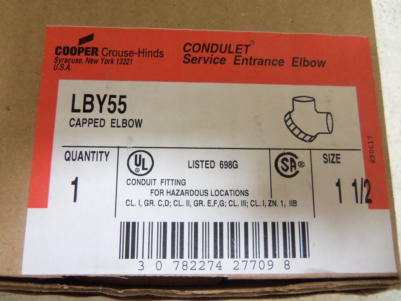 CROUSE-HINDS LBY55 CONDUIT NSMP