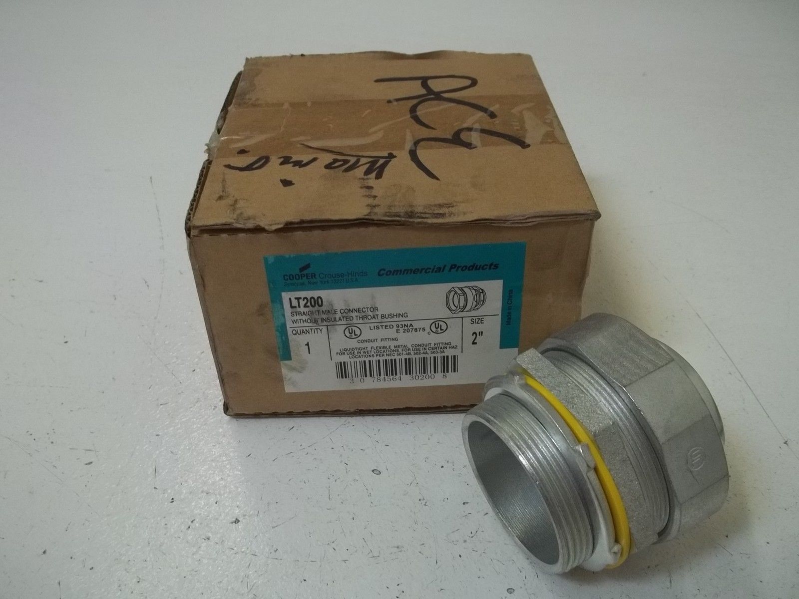 CROUSE-HINDS LT200 2" STRAIGHT MALE CONNECTOR NSMP
