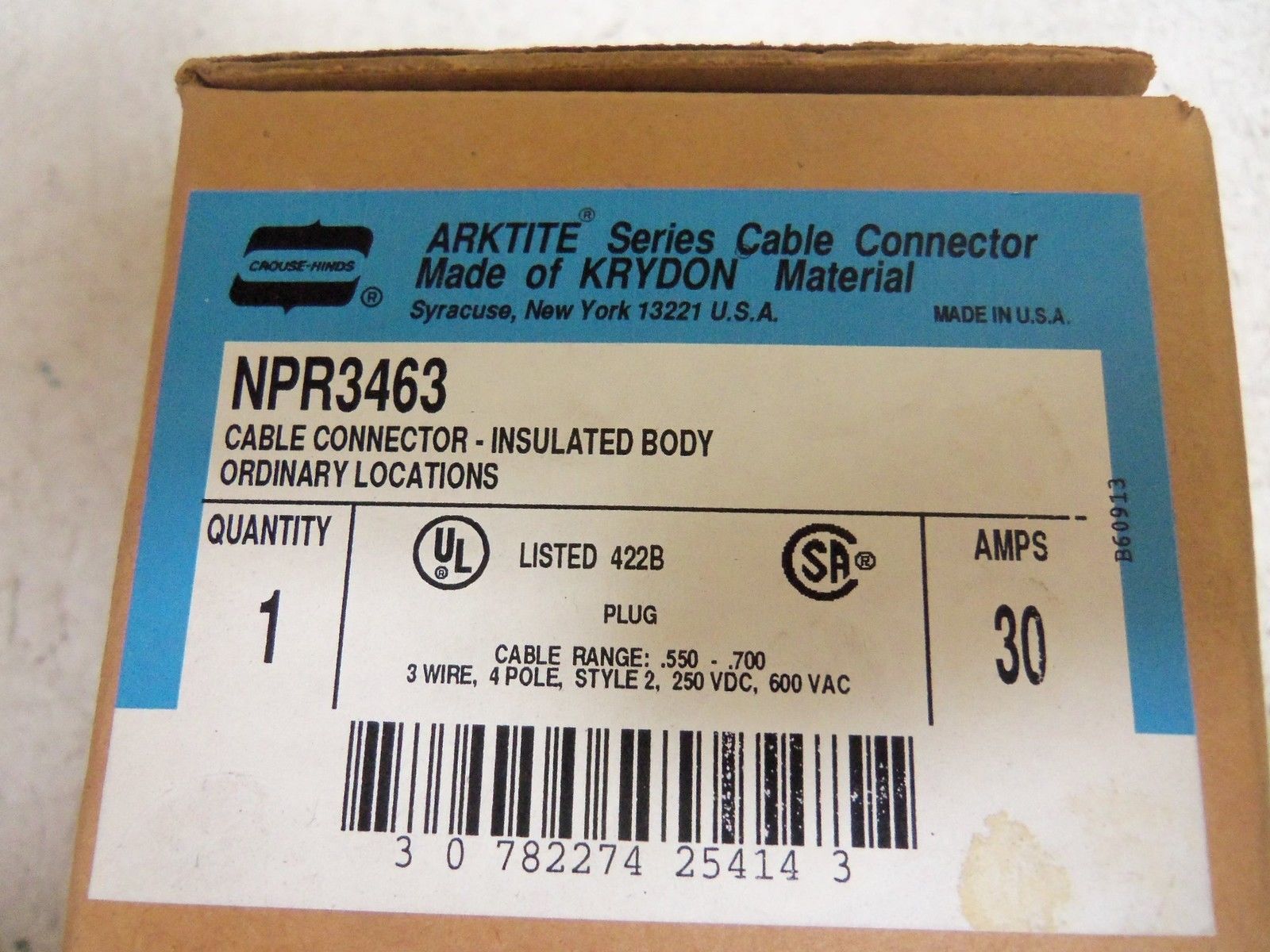 CROUSE-HINDS NPR3463 PLUG NSMP
