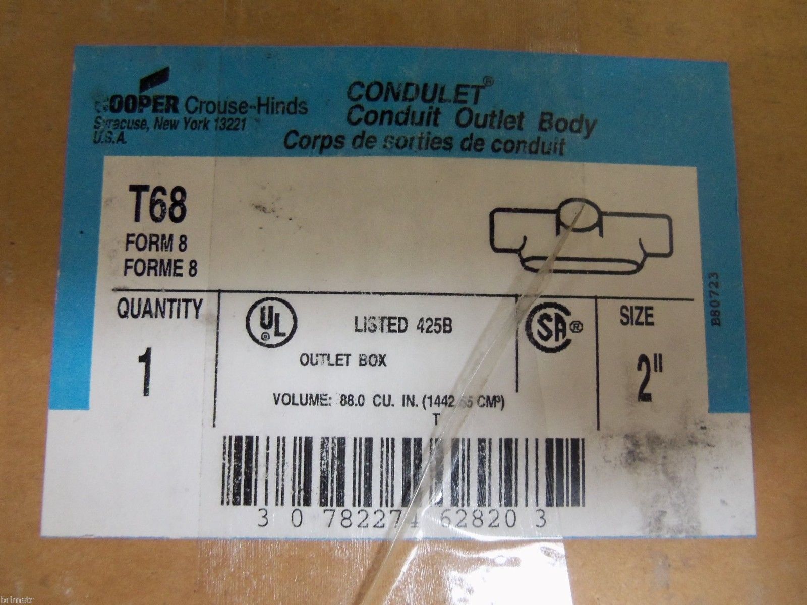 CROUSE-HINDS T68 CONDUIT NSMP