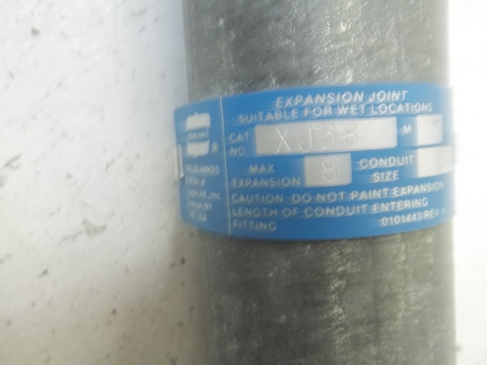 CROUSE-HINDS XJ38 CONDUIT EXPANSION FITTING WITHOUT BONDING JUMPERNSMP