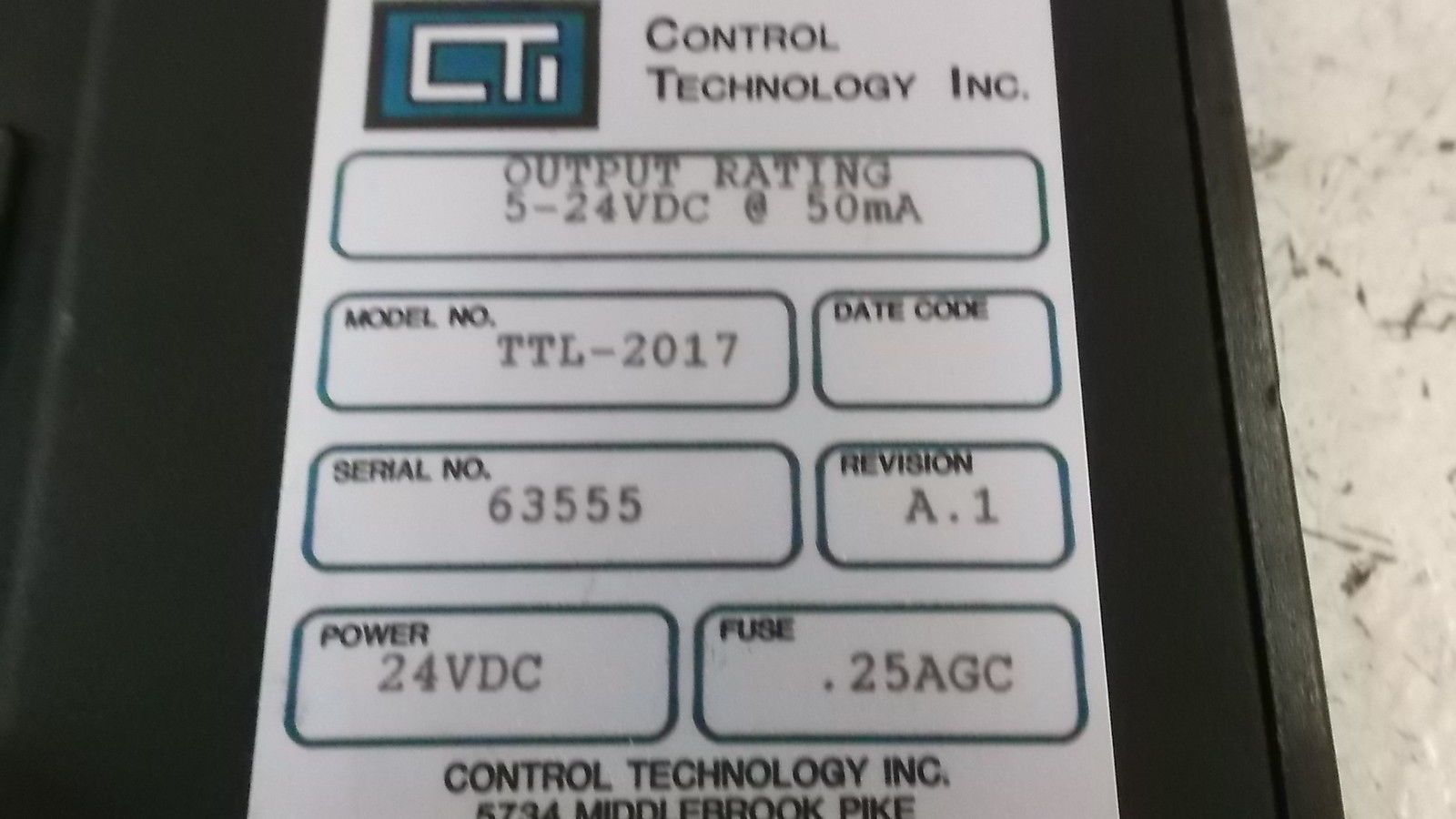 CTI TTL-2017 OUTPUT MODULE UNMP
