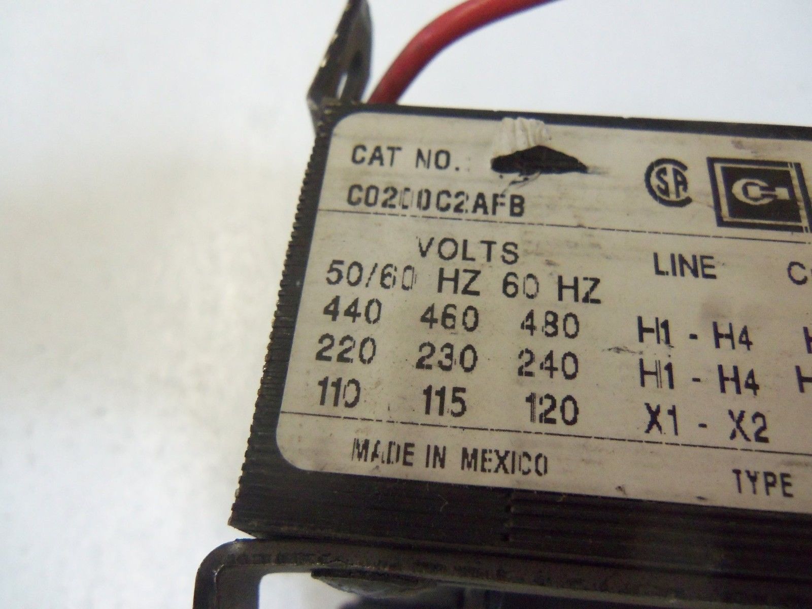 CUTLER HAMMER C0200C2AFB UNMP