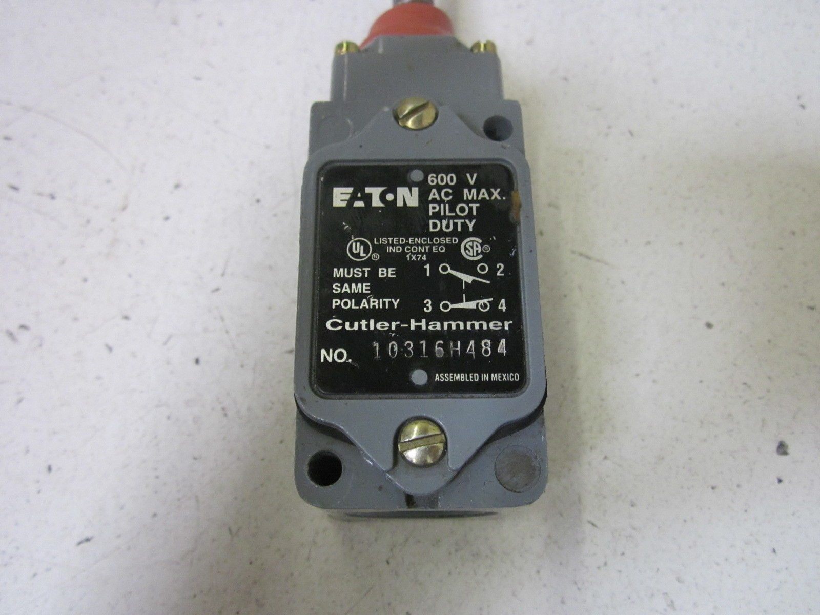 CUTLER HAMMER 10316H484 UNMP