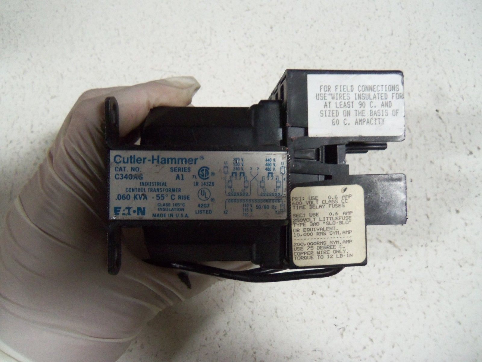 CUTLER HAMMER C340AG SERIES A1 TRANSFORMER *USED*