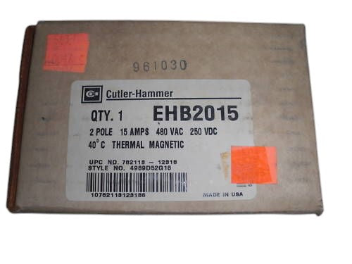 CUTLER HAMMER EHB2015 CIRCUIT BREAKER 15A NSMP