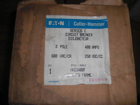 CUTLER HAMMER HKD3400F CIRCUIT BREAKER *NEW IN BOX*