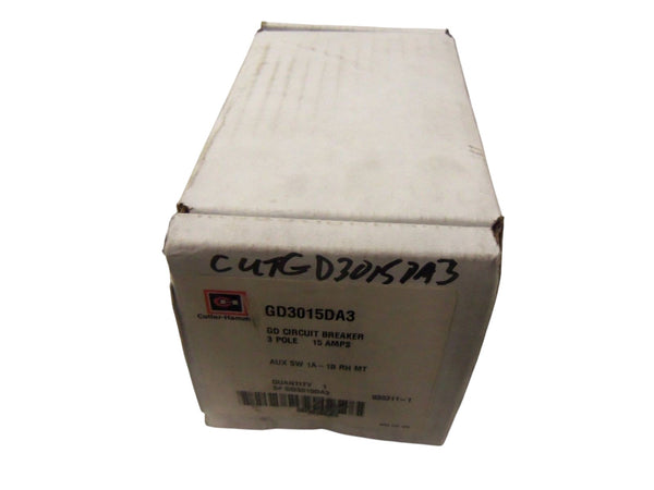 CUTLER HAMMER CIRCUIT BREAKER GD3015DA3 NSMP