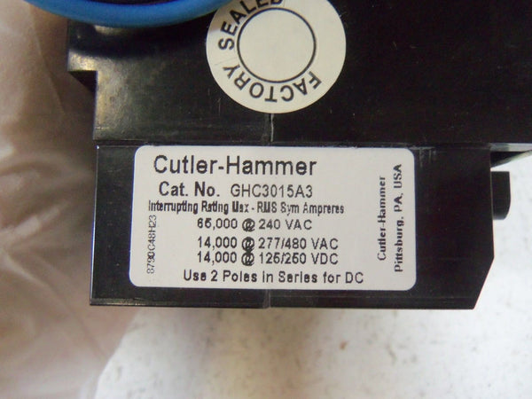 CUTLER HAMMER CIRCUIT BREAKER GHC3015A3 NSNP