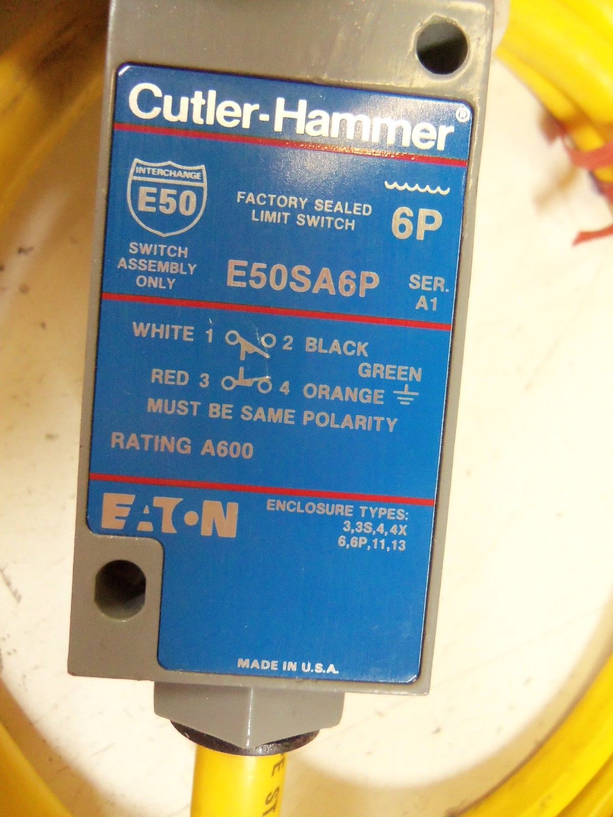 CUTLER HAMMER E50SA6P W/ E50DT3 *USED*