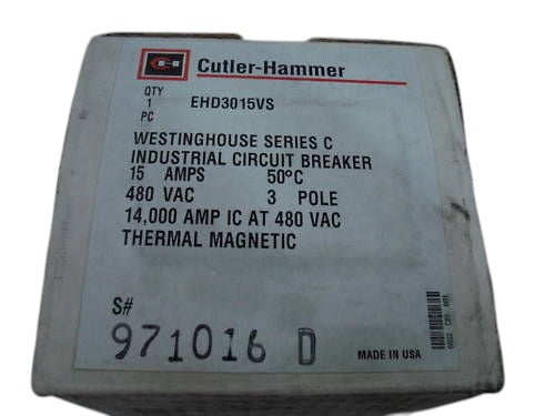 CUTLER HAMMER EHD3015VS 15A NSMP