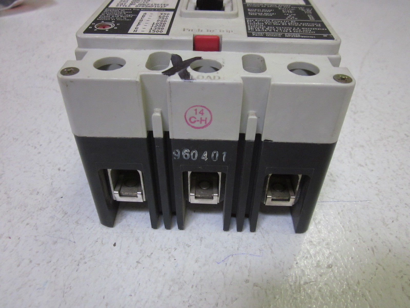 CUTLER HAMMER HMCP150T4S CIRCUIT BREAKER 150A UNMP