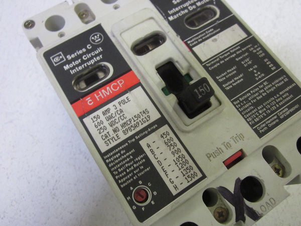 CUTLER HAMMER HMCP150T4S CIRCUIT BREAKER 150A UNMP