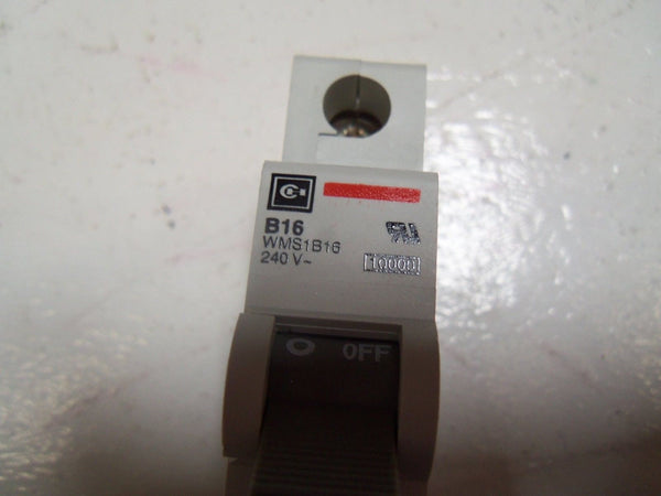 CUTLER HAMMER WMS1B16 CIRCUIT BREAKER NSMP