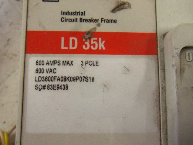 CUTLER HAMMER LD3600FA08K09P07S18  UNMP